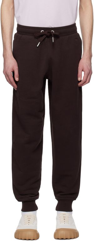 AMI Paris Burgundy Jogging Ami de Coeur Sweatpants