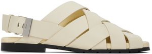 Bottega Veneta Off-White Alfie Sandals