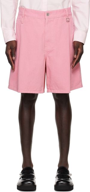 WOOYOUNGMI Pink Pleated Shorts