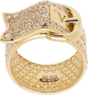 Vivienne Westwood Gold Pave Belt Ring