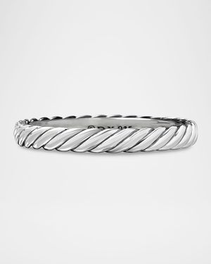 Cable Collectibles Band Ring in Silver, 3mm