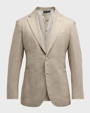 Men's Melange Twill Blazer