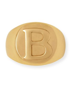 Clark Napkin Ring, Letter