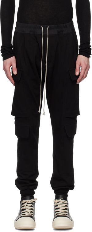 Rick Owens Black Hollywood Mastodon Megacargo Pants