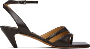Stella McCartney Brown Stella Spur Kitten Heeled Sandals
