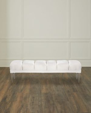 Becky Acrylic-Leg Bench 60"