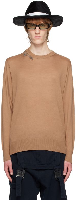 UNDERCOVER Beige Zip Sweater