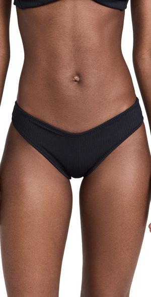 Montce Lulu Bikini Bottoms Black Rib M