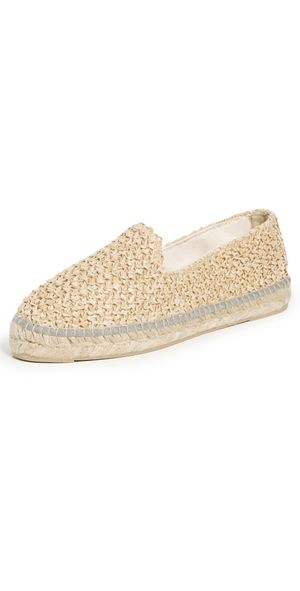 Manebi Flat Raffia Espadrilles Raffia Net 36