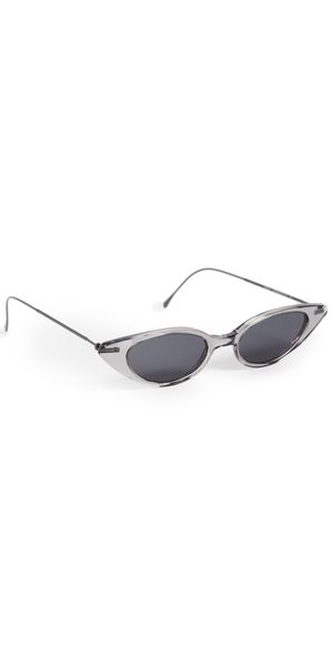 Illesteva Marianne Sunglasses Grey/Gunmetal/Grey Flat One Size