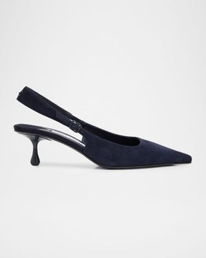 Amel 50 Suede Slingback Pumps