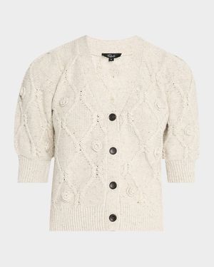 Isla Crochet Floral Cardigan