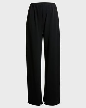 Gala Wide-Leg Crepe Pants
