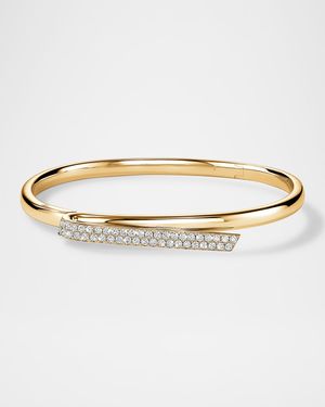 Inside/Out 18K Yellow Gold Diamond Flip Bangle Bracelet
