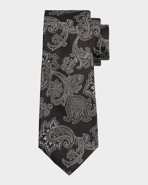 Men's Floral Paisley Silk Tie