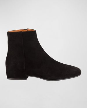 Ulyssa Waterproof Suede Ankle Boots with Hidden Wedge