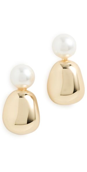 Lele Sadoughi Pebble Stud Earrings Gold One Size