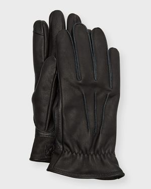 Men's 3 Point Leather Gloves