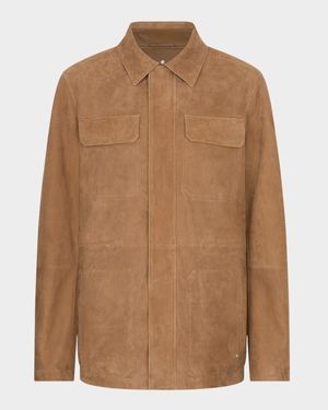 Men's Suede Full-Zip Field Jacket