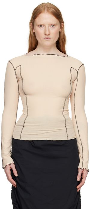 Baserange Beige Omato Long Sleeve T-Shirt