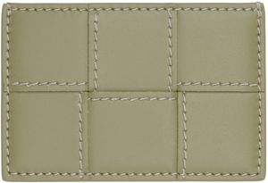Bottega Veneta Green Cassette Credit Card Holder