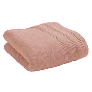 Coton Pur - Serviette de toilette 100 coton pigné - Taille 50x100 - Rose