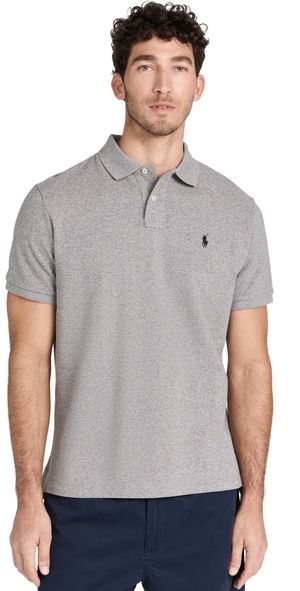 Polo Ralph Lauren Custom Slim Fit Iconic Mesh Polo Canterbury Heather XL