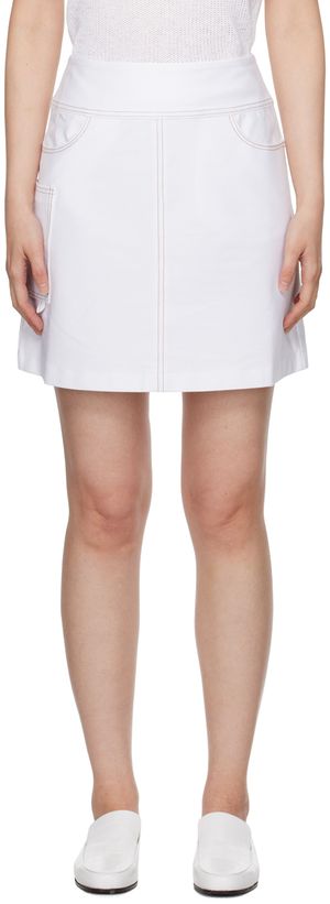 MM by Max Mara White Nebulus Miniskirt