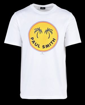 Paul Smith - Tee-shirt imprimé en coton bio - Taille XL - Blanc