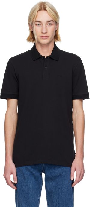 BOSS Black Embroidered-Logo Polo