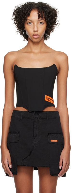 Heron Preston Black Patch Tank Top