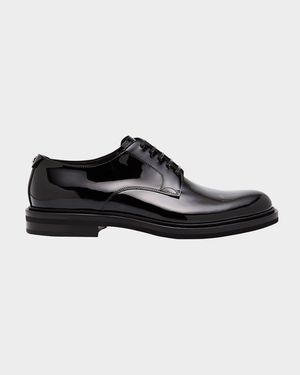 Men's Patent Leather Derby Shoes