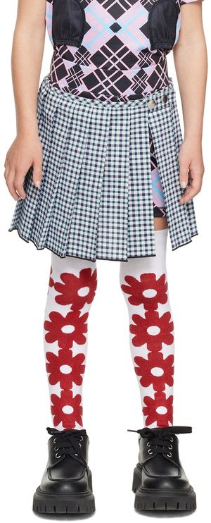 Chopova Lowena SSENSE Exclusive Kids Blue & Pink Skort