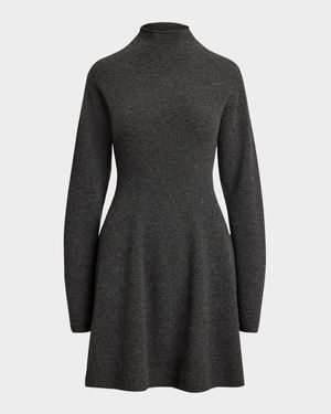 Cashmere Turtleneck Sweater Dress