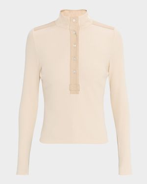 Reynart Long-Sleeve Rib-Knit Top