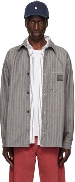 Carhartt Work In Progress Gray Menard Denim Shirt