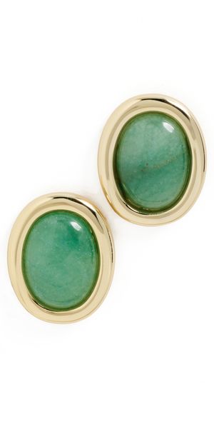 Luv Aj Sunset Stone Studs Gold One Size