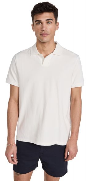 Club Monaco Johnny Collar Polo White/Blanc L