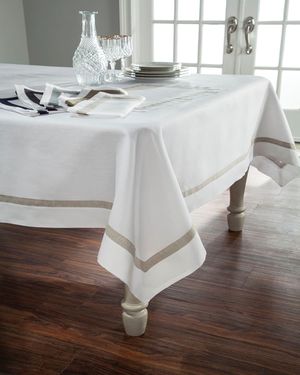 Fino Linen Tablecloth, 72" x 126"