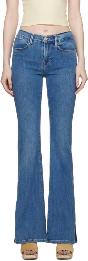 Frame Jean 'Le High Flare' bleu