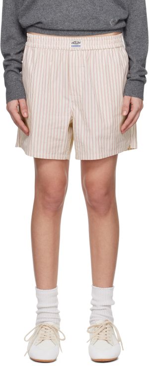 Commission SSENSE Exclusive Off-White & Red Boxer Shorts