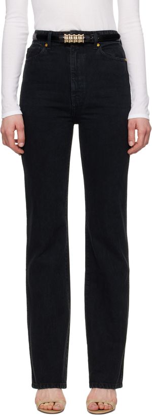 KHAITE Black Danielle Jeans