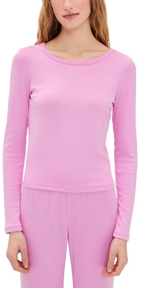Z Supply Maison Pointelle Top Pink Crush XS