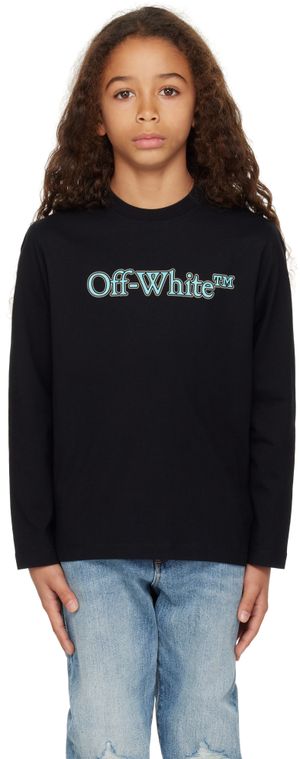 Off-White Enfant | T-shirt à manches longues noir à gros logo