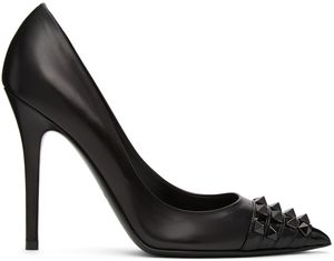 Valentino Garavani Escarpins noirs Alcove en cuir à clous