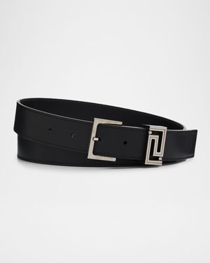 Men's Greca 30mm Leather Belt