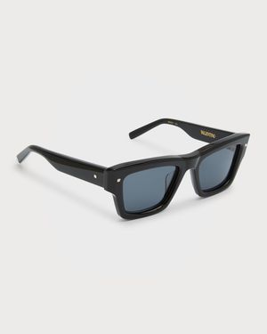 XXII Square Acetate & Titanium Sunglasses