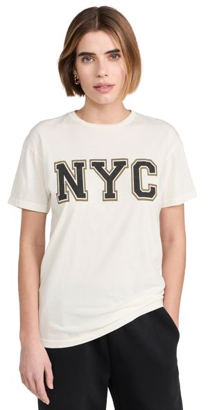 Original Retro Brand NYC Block Letters Crew Neck Antique White M