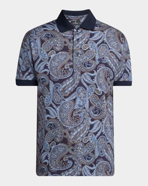 Men's Allover Paisley Polo Shirt