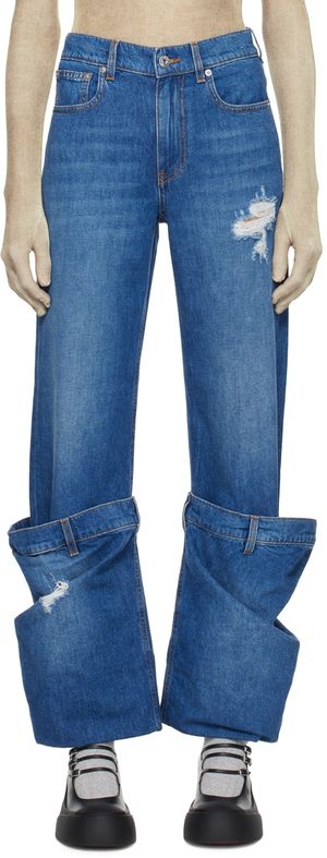 JW Anderson Blue Bucket Jeans